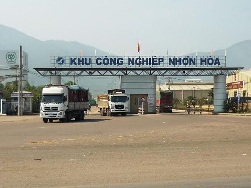 Cổng vào KCN Nhơn Hòa