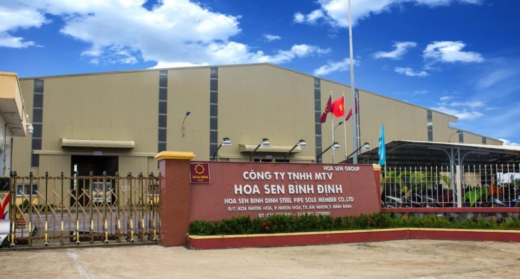 Nhà máy Hoa Sen Bình Định ở KCN Nhơn Hòa