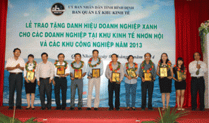 9 doanh nghiệp đạt danh hiệu Doanh nghiệp Xanh.