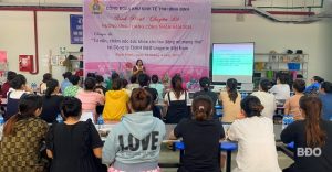 Tại buổi sinh hoạt chuyên đề. Ảnh: N.C
