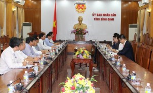 Chủ tịch UBND tỉnh Hồ Quốc Dũng tiếp và làm việc với Tập đoàn CJ (Hàn Quốc)